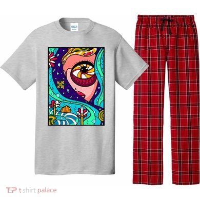 Abstract Sky Girl Pajama Set