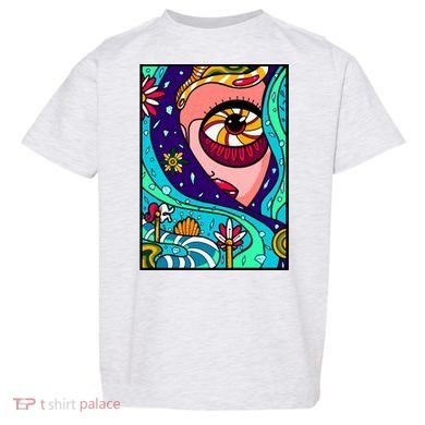 Abstract Sky Girl Toddler T-Shirt