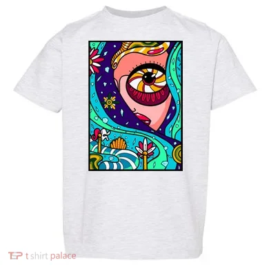 Abstract Sky Girl Toddler T-Shirt