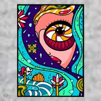Abstract Sky Girl Kids Hoodie thumb 2