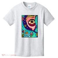 Abstract Sky Girl Kids T-Shirt thumb 0