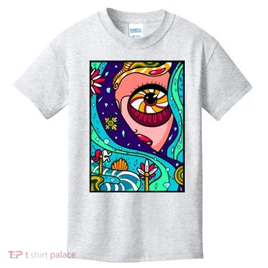 Abstract Sky Girl Kids T-Shirt