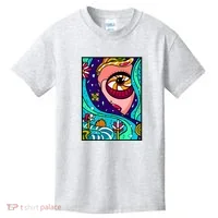 Abstract Sky Girl Kids T-Shirt thumb 0