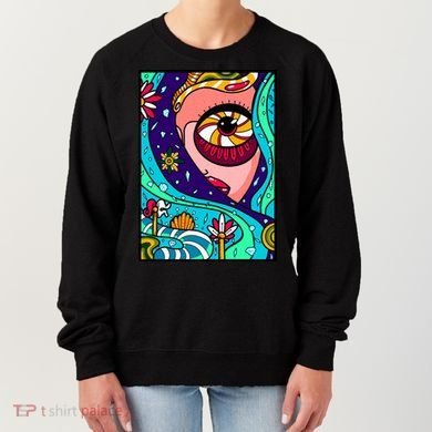 Abstract Sky Girl Women's Sweatshirt