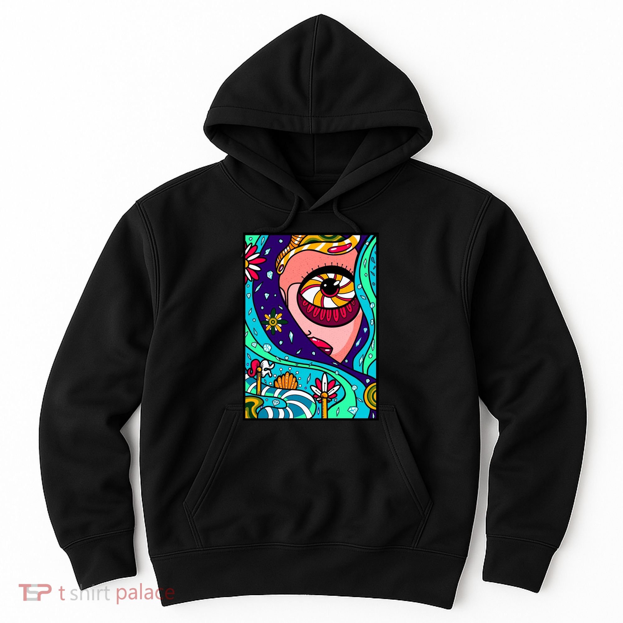 Abstract Sky Girl Hoodie