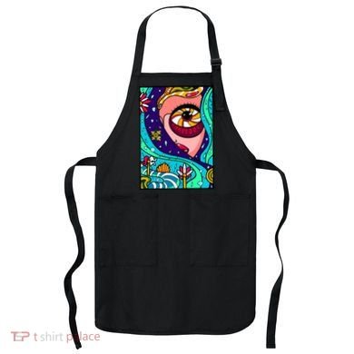 Abstract Sky Girl Apron
