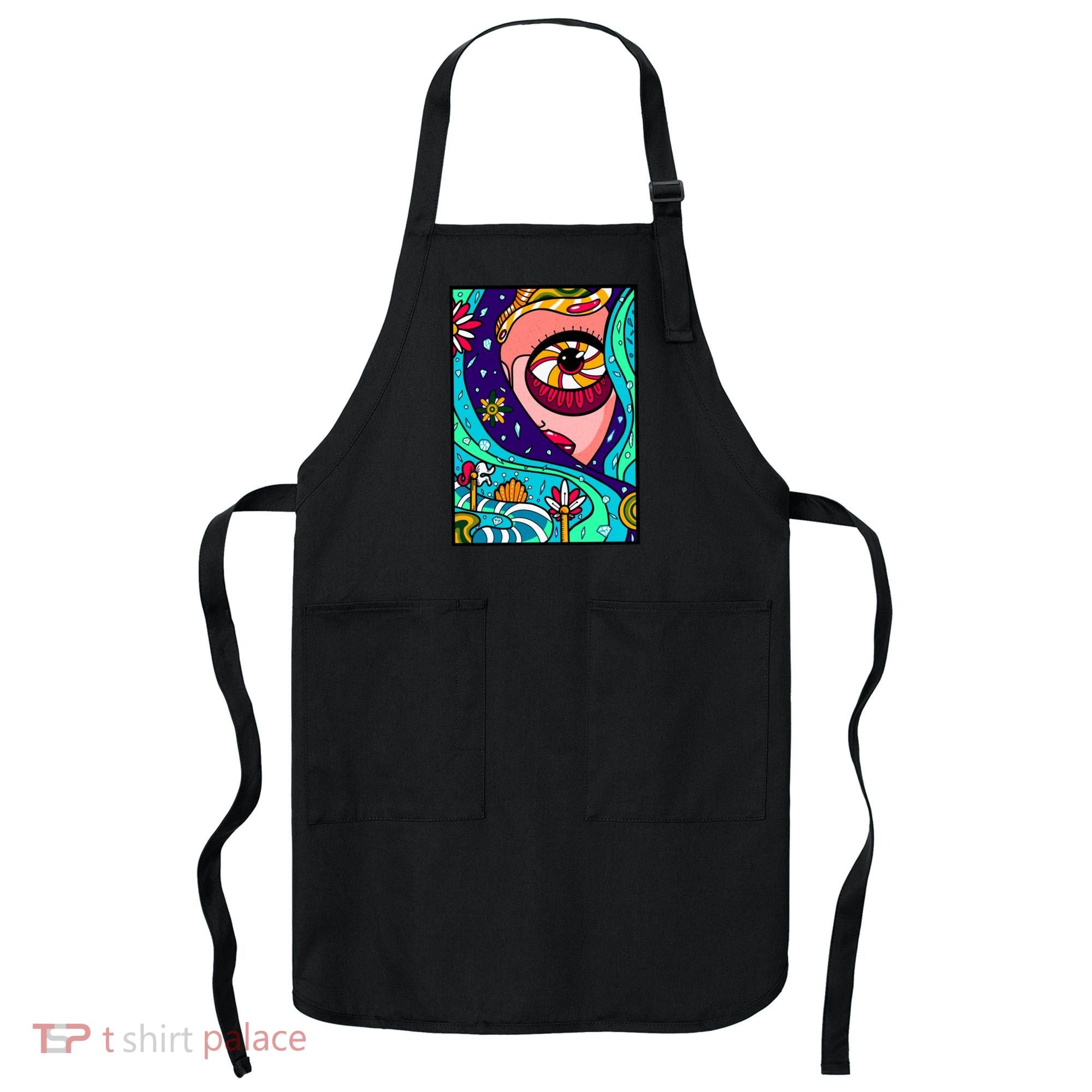 Abstract Sky Girl Apron