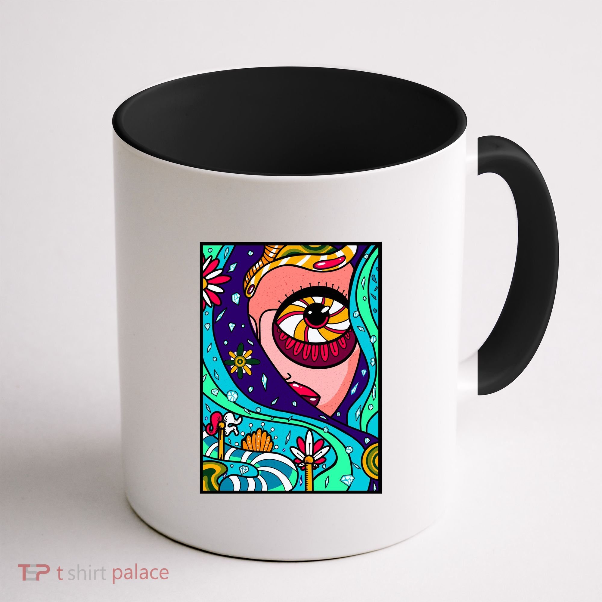Abstract Sky Girl Coffee Mug