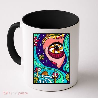 Abstract Sky Girl Coffee Mug
