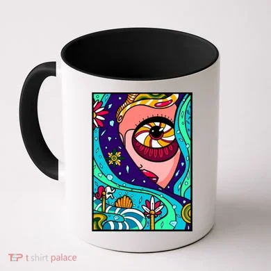 Abstract Sky Girl Coffee Mug