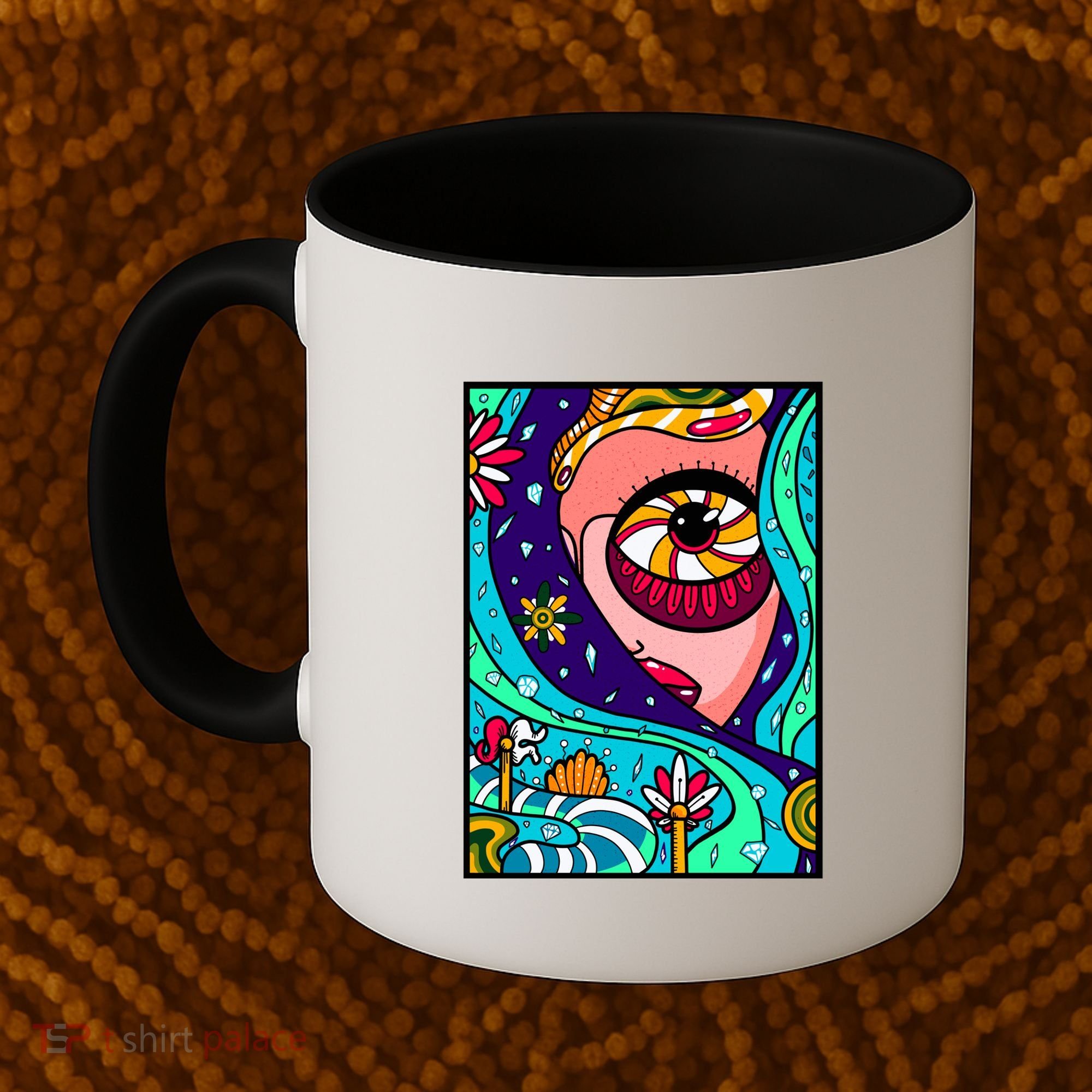 Abstract Sky Girl Coffee Mug