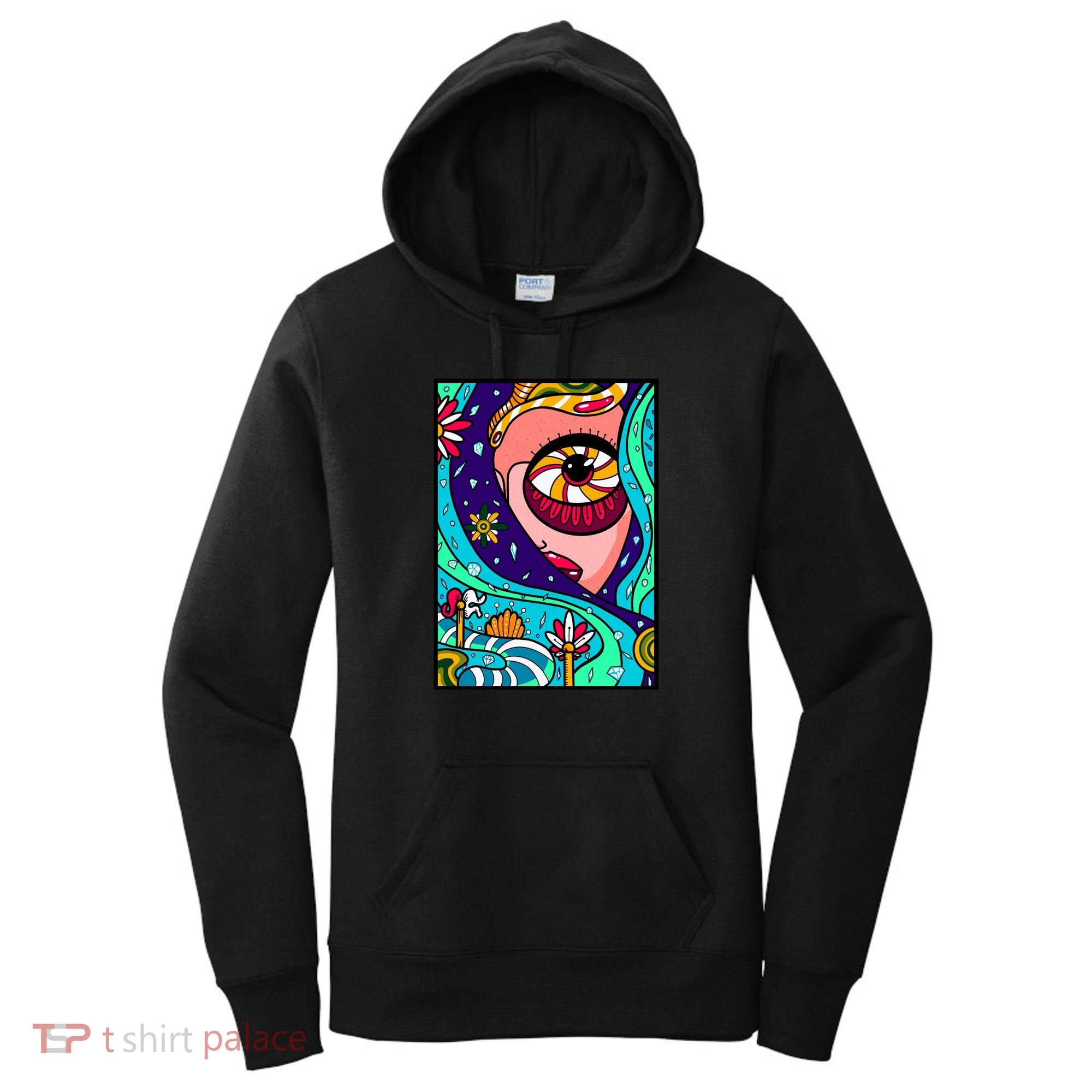 Abstract Sky Girl Women's Hoodie