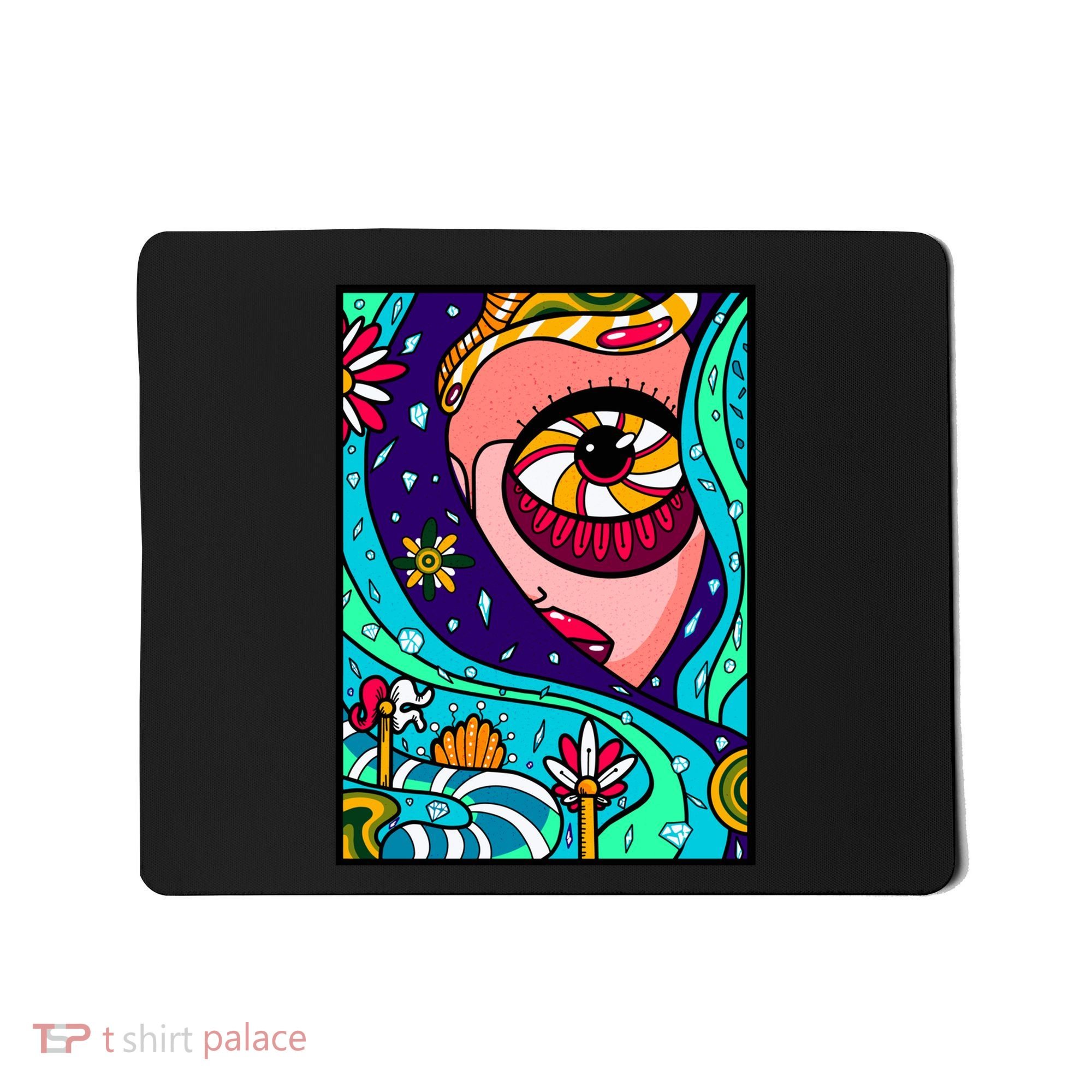 Abstract Sky Girl Mousepad