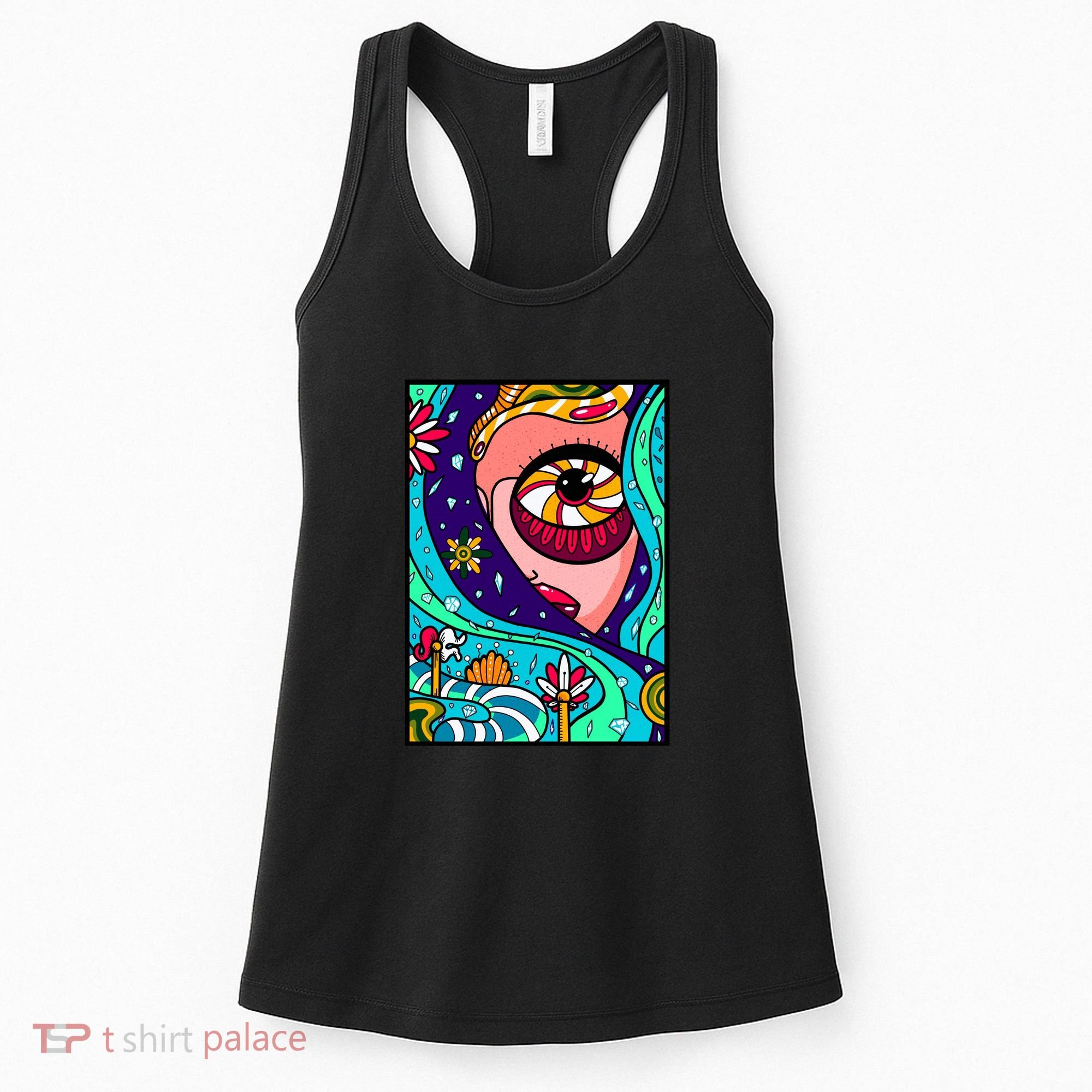 Abstract Sky Girl Women's Tank Top