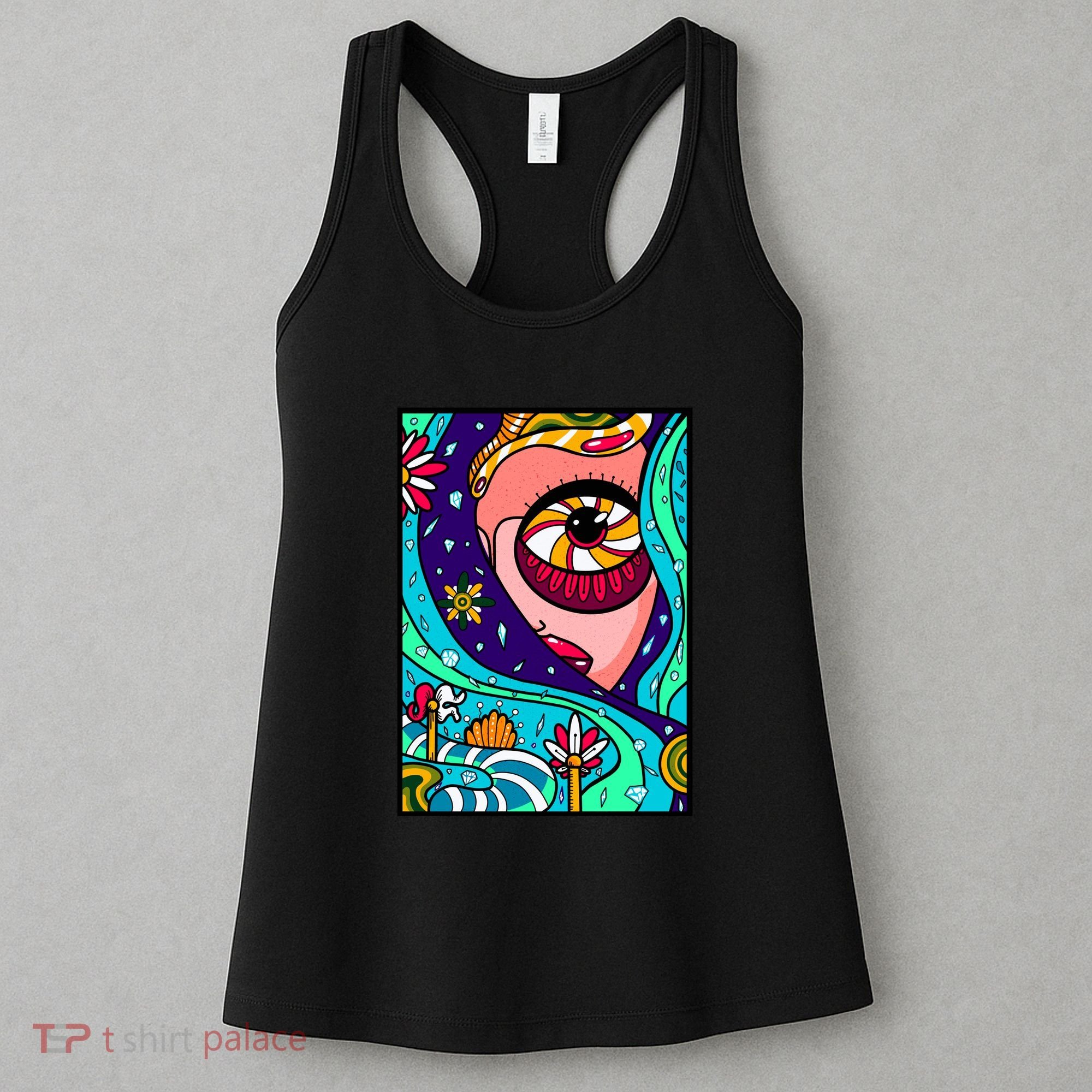 Abstract Sky Girl Women's Tank Top