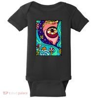 Abstract Sky Girl Baby Bodysuit thumb 0
