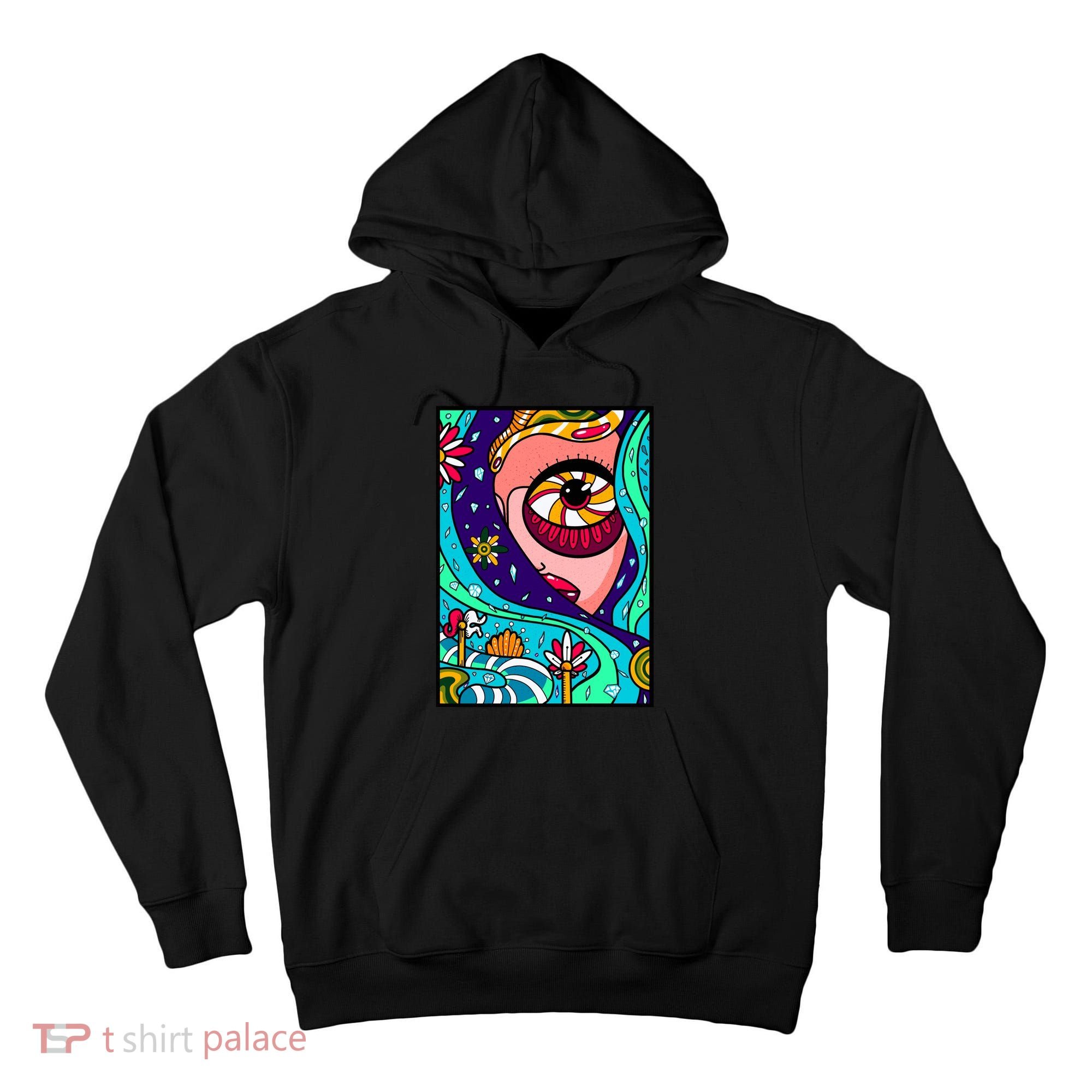 Abstract Sky Girl Tall Hoodie