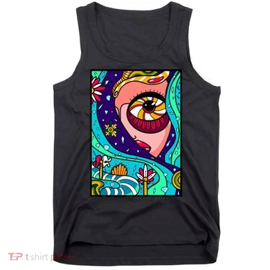 Abstract Sky Girl Tank Top