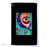 Abstract Sky Girl Golf Towel thumb 0