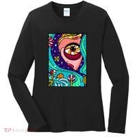 Abstract Sky Girl Women's Long Sleeve Shirt thumb 0