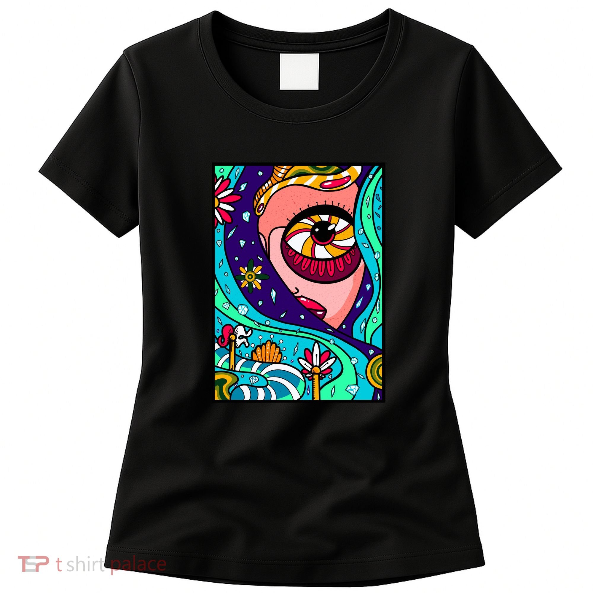 Abstract Sky Girl Women's T-Shirt