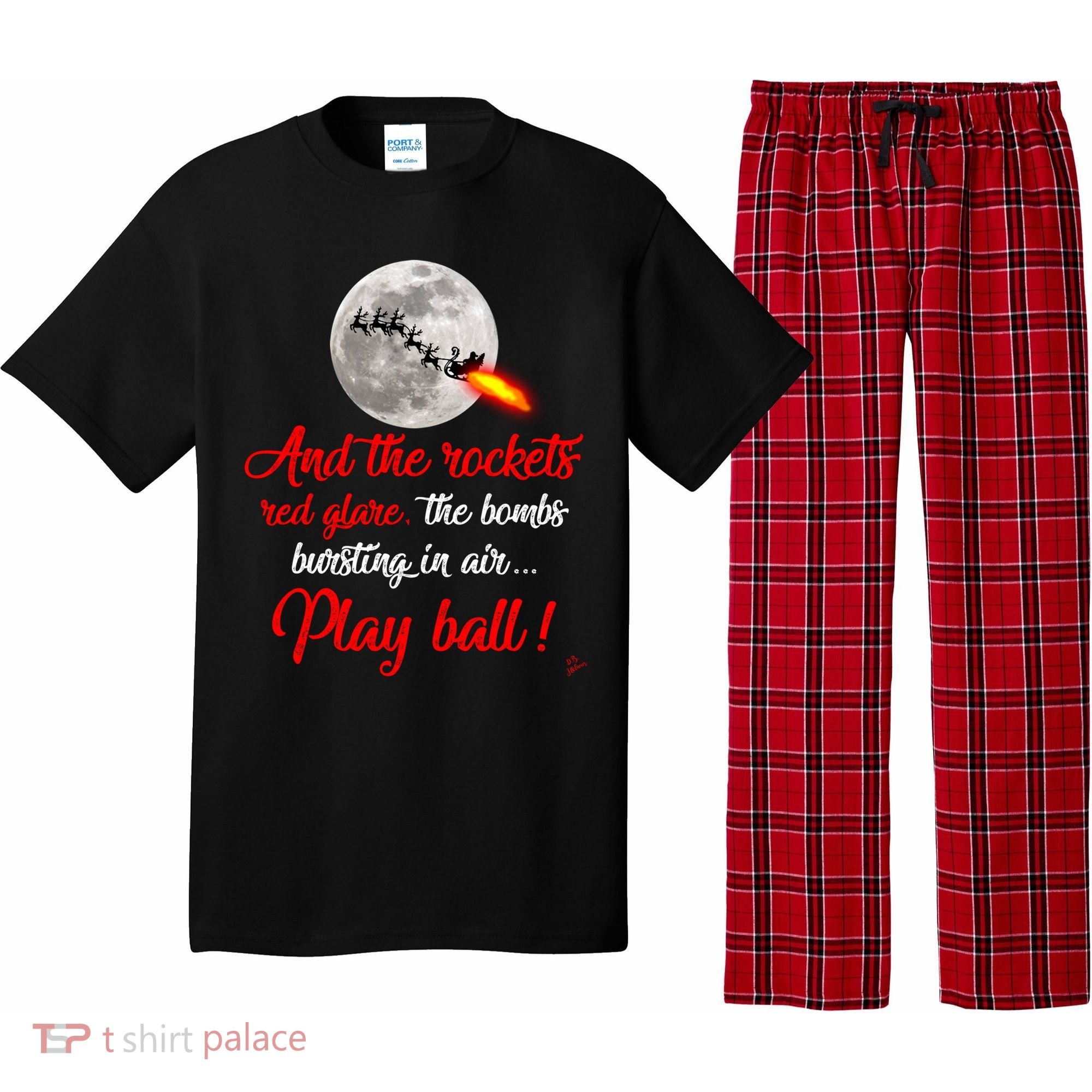 Aunt Bethany Tee Funny Christmas Ugly Sweater Look Patriotic Gift Pajama Set