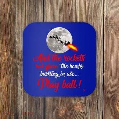 Aunt Bethany Tee Funny Christmas Ugly Sweater Look Patriotic Gift Coaster
