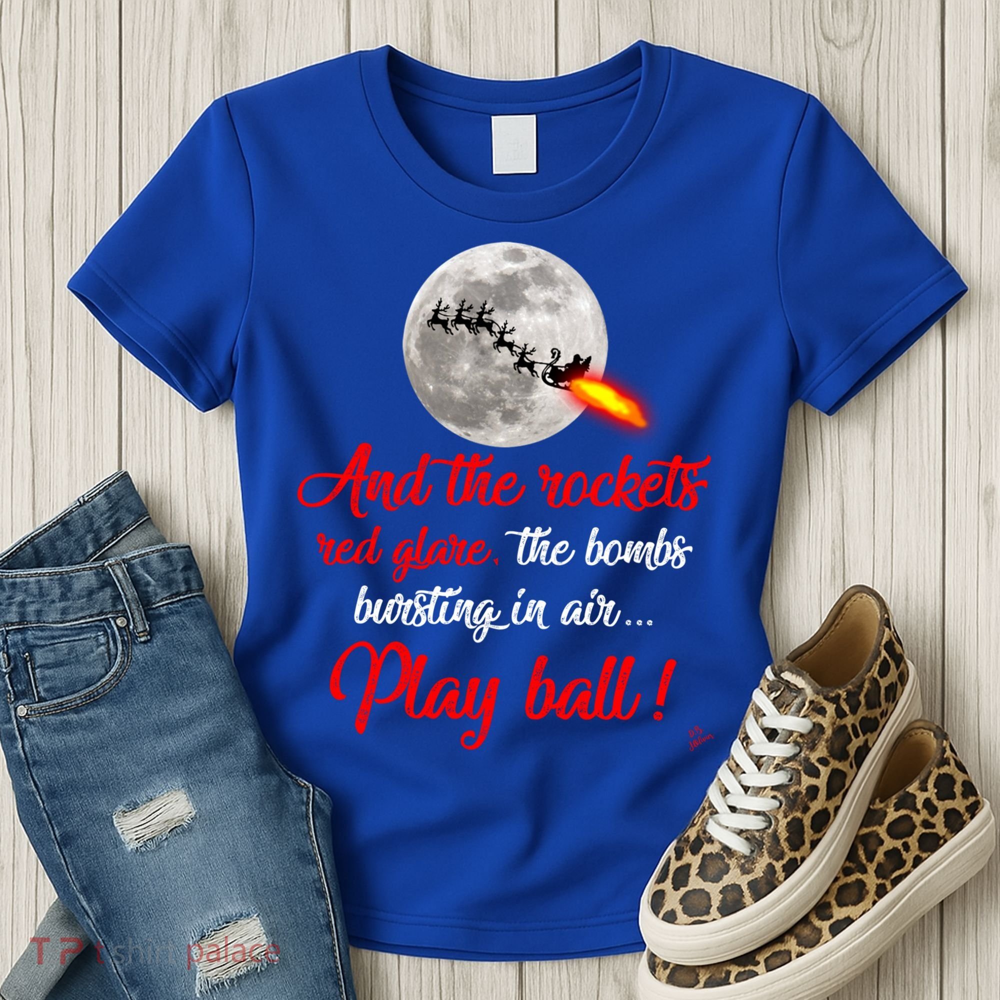 Aunt Bethany Tee Funny Christmas Ugly Sweater Look Patriotic Gift Women's T-Shirt
