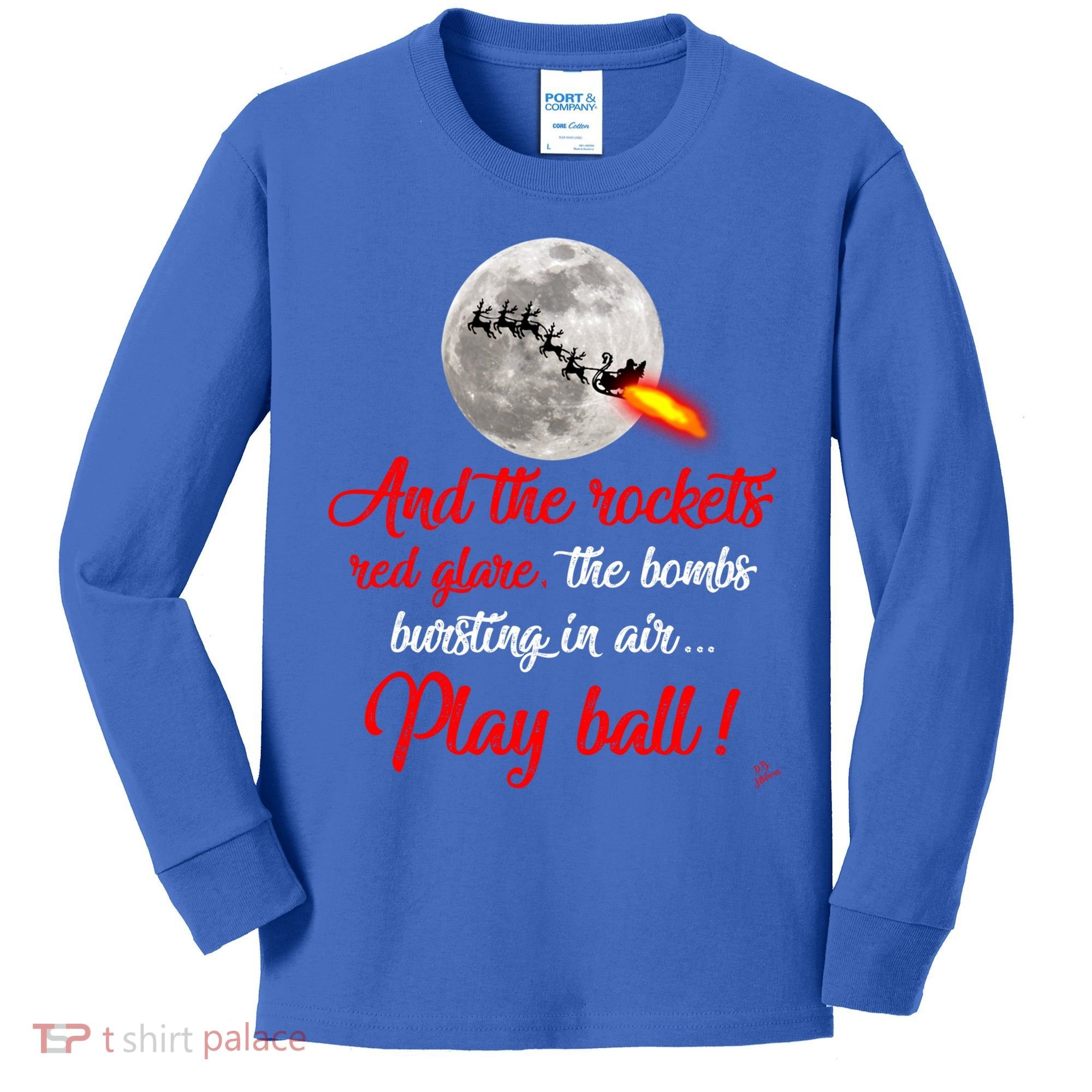 Aunt Bethany Tee Funny Christmas Ugly Sweater Look Patriotic Gift Kids Long Sleeve Shirt