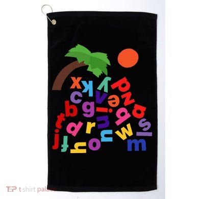 Alphabet Boom Tree Golf Towel