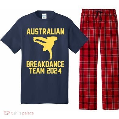 Australian Breakdance Team 2024 Funny Breakdancing Meme 24 Pajama Set