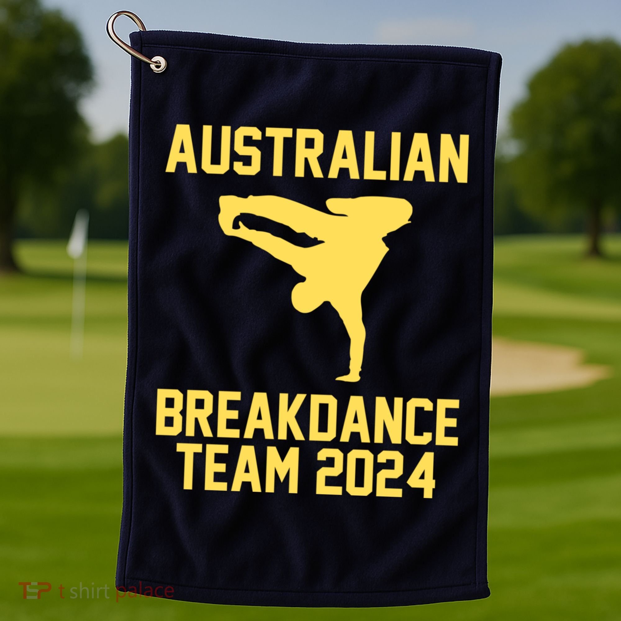 Australian Breakdance Team 2024 Funny Breakdancing Meme 24 Golf Towel