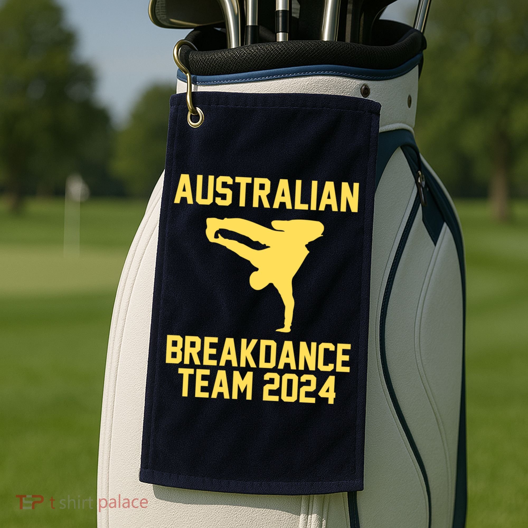 Australian Breakdance Team 2024 Funny Breakdancing Meme 24 Golf Towel