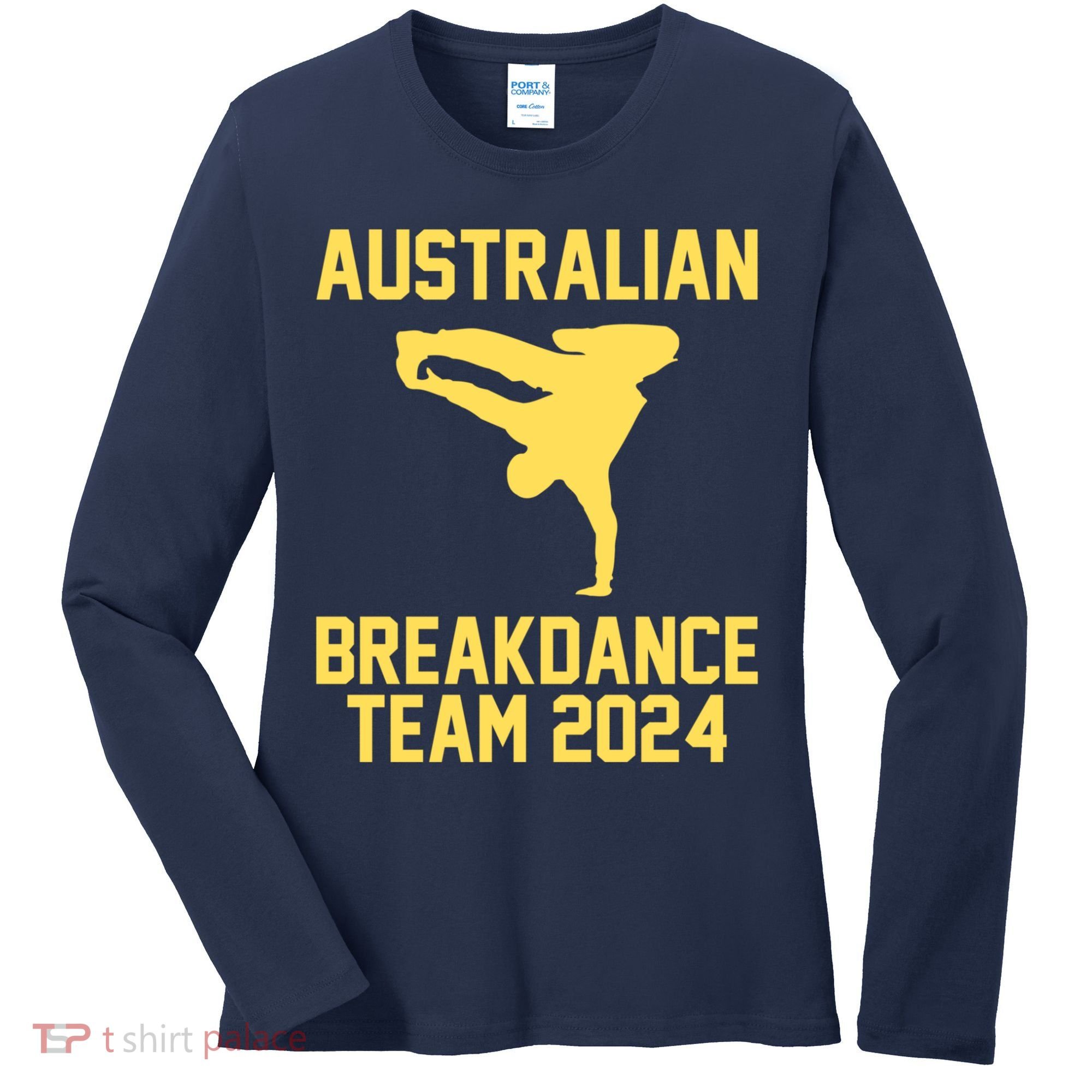 Australian Breakdance Team 2024 Funny Breakdancing Meme 24 Women's Long Sleeve Shirt