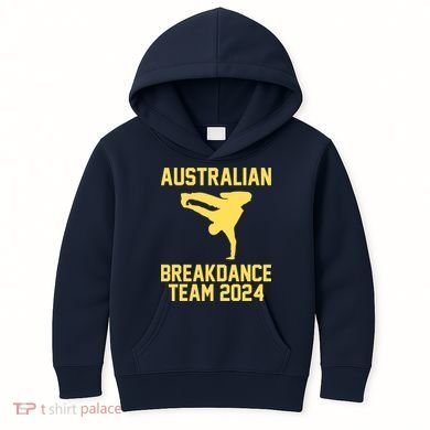 Australian Breakdance Team 2024 Funny Breakdancing Meme 24 Kids Hoodie