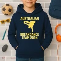 Australian Breakdance Team 2024 Funny Breakdancing Meme 24 Kids Hoodie thumb 2