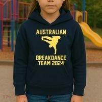 Australian Breakdance Team 2024 Funny Breakdancing Meme 24 Kids Hoodie thumb 3