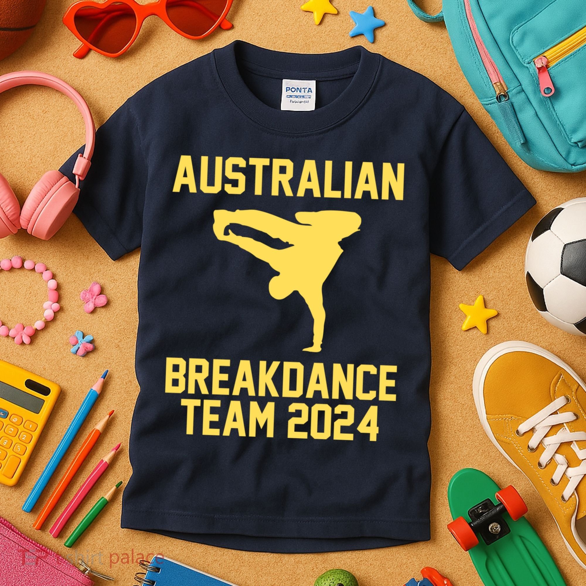 Australian Breakdance Team 2024 Funny Breakdancing Meme 24 Kids T-Shirt