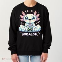 Axolotl Bubble Tea Anime Kawaii Cute Axolotl  Women's Sweatshirt thumb 0