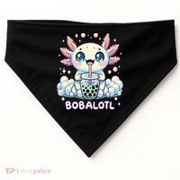 Axolotl Bubble Tea Anime Kawaii Cute Axolotl  USA-Made Doggie Bandana thumb 0