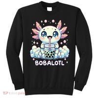 Axolotl Bubble Tea Anime Kawaii Cute Axolotl  Sweatshirt thumb 0