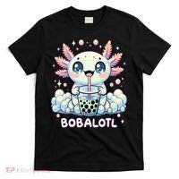Axolotl Bubble Tea Anime Kawaii Cute Axolotl  T-Shirt thumb 0