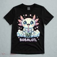 Axolotl Bubble Tea Anime Kawaii Cute Axolotl  T-Shirt thumb 5