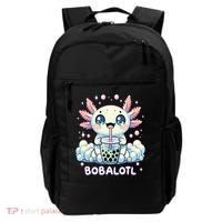Axolotl Bubble Tea Anime Kawaii Cute Axolotl  Backpack thumb 0