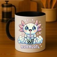 Axolotl Bubble Tea Anime Kawaii Cute Axolotl  Coffee Mug thumb 4