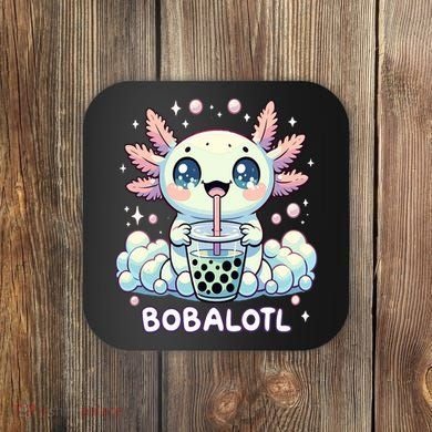Axolotl Bubble Tea Anime Kawaii Cute Axolotl  Coaster