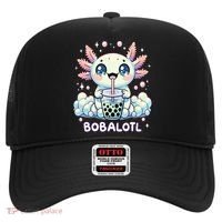Axolotl Bubble Tea Anime Kawaii Cute Axolotl  Hat thumb 0