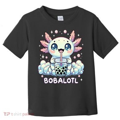 Axolotl Bubble Tea Anime Kawaii Cute Axolotl  Toddler T-Shirt