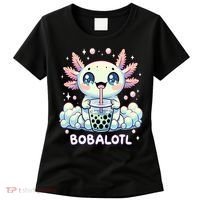Axolotl Bubble Tea Anime Kawaii Cute Axolotl  Women's T-Shirt thumb 0