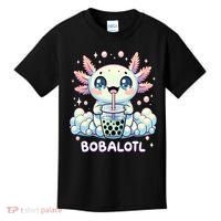 Axolotl Bubble Tea Anime Kawaii Cute Axolotl  Kids T-Shirt thumb 0